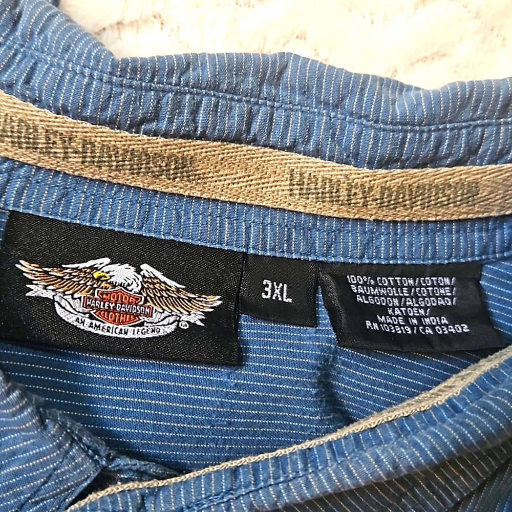 Button Up Classic Harley Davidson Breast Pocket Shirt - Picture 7 of 7